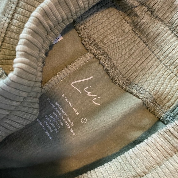 Green acid wash leggings - Picture 3 of 4